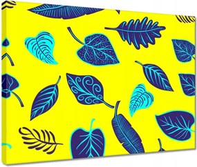 Vászonkép 40x30 Kék levelek Levelek