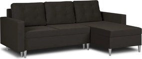 GEST Kinyitható sarokkanapé Szürke/sötétbarna