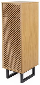 Camden Narrow Diamond Print nyírfa komód, 40 x 123 cm - Woodman