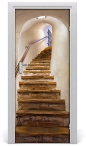 Ajtó tapéták Lépcsők vár 75x205 cm