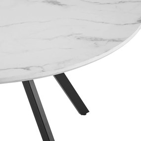 AVENBERG RONDO Étkezőasztal - Ø120, fehér