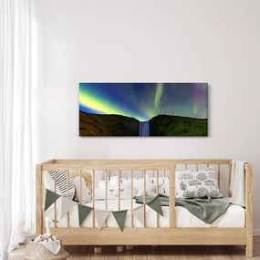 Kép - Aurora Borealis Izlandon (120x50 cm)
