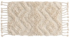 HILMA krém szőnyeg bojtokkal 50 x 80 cm