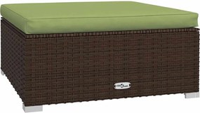 5 részes barna polyrattan kerti ülőgarnitúra párnákkal
