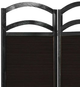 4 paneles térelválasztó paraván-sötétbarna