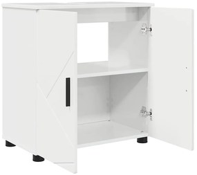 Fürdőszoba Székény Magasfényű fehér 61 x 35 x 64 cm Faanyag
