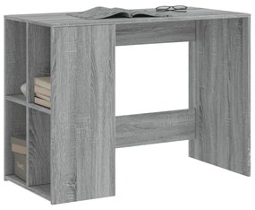 szürke sonoma színű szerelt fa íróasztal 102x50x75 cm