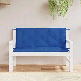 2 db kék oxford szövet kerti padpárna 120 x 50 x 7 cm
