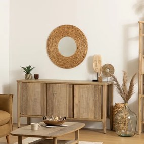 Atmosphera - Fali tükör LORENA átm. 75 cm vízi jácint