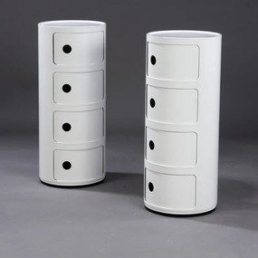 Kartell Componibili 4985 tárolóasztal, 4 tároló rész, több szín Szín: fehér