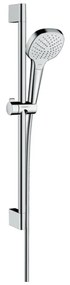 Hansgrohe Croma Select E, zuhanygarnitúra Vario EcoSmart 9 l/perc zuhanyrúddal 65 cm, fehér/króm, HAN-26583400