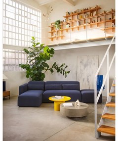 Mustársárga fém kerek dohányzóasztal ø 72 cm Fleksa – Kave Home