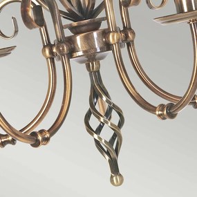 Elstead Lighting ARTISAN ART5-AGD-BRASS Csillár 5x60W/E14