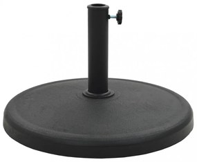 kerek fekete műgyanta napernyőtalp 19 kg