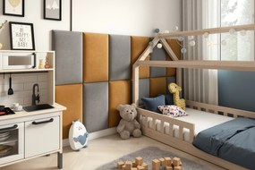 Kárpitozott panel Quadra 50x40 cm (világosszürke). 1048366