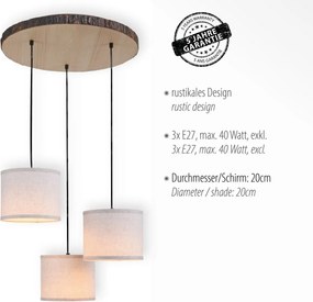 Paul Neuhaus modern skandináv függeszték bark fekete pln11236-79