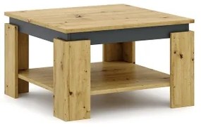 OLAF dohányzóasztal, artisan tölgy/antracit