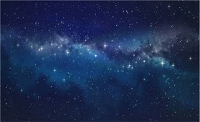 Dekoratív Fotótapéta Hálószobába Csillagos éjszaka 416x254 Ragasztó