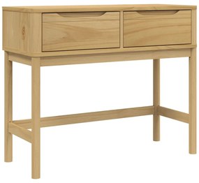 FLORO viaszbarna tömör fenyőfa tálalóasztal 89,5 x 36,5 x 73 cm