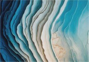 Dekoratív fotótapéta falra Könnyű összeszerelés Harmónia hullámok 312x219 Ragasztó