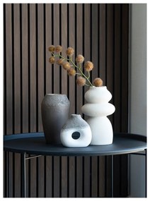 Krémszínű agyagkerámia váza (magasság 26,5 cm) – House Nordic