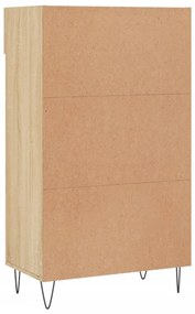 sonoma tölgy színű szerelt fa cipőszekrény 60 x 35 x 105 cm