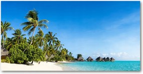 Fotó üvegkép Tengerpart a Karib-térségben 140x70