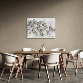 Kép - Az ágon - absztrakt (üvegen) (70x50 cm)