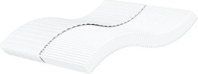 vidaXL fehér H2/H3 keménységű habmatrac 160 x 220 cm