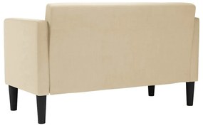 krém szövet loveseat kanapé 111 cm