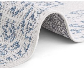 Tilos kék-krémszínű kültéri szőnyeg, 80 x 150 cm - NORTHRUGS