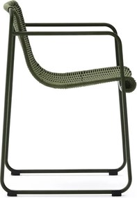 Zöld fém kerti szék Maurina – Kave Home