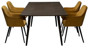 Étkezőasztal szilfa dekorral 100x220 cm Bone – DAN-FORM Denmark