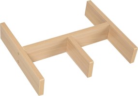 HOMCOM Cipőtároló Pad Cipőtartó 2-Szintes Rejtett Rekesszel Bézs Szürke Párnával | Aosom