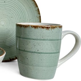 Banquet Spiral Green étkészlet, 30 db