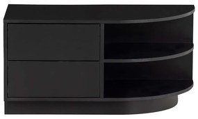 Fekete borovi fenyő moduláris TV-állvány 156x40 cm Finca – WOOOD