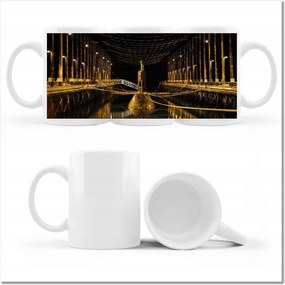 Fényképes bögre Vízalatti hajó az udvaron