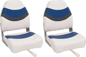 vidaXL 2 db összecsukható magas háttámlás csónakülés 44x38x55 cm