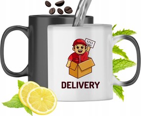 Mágikus Bögre Futárnak Színváltós Nyomtatott Fotóval