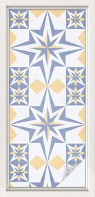 Ablakfólia öntapadós tejes adatvédelem csillag minta 50x116