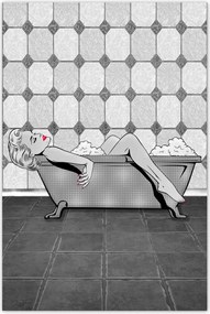 Poszterek 80x120 Marylin Monroe a kádban