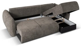 Szürke sarokkanapé (jobb oldali) Matera – Cosmopolitan Design