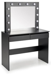 AMORIO sminkasztal, fekete