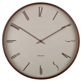 Karlsson 6014WG design falióra bézs, átmérő: 40 cm