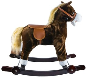 Hintaszék,  kerekekkel, plüss talppal, 2 funkcióval, 45 cm távolság a földtől és az üléstől, fa vázzal