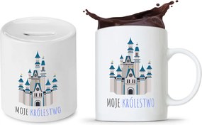 Gyerek Szett Lánya Fia Bögre Persely nyomott mintával