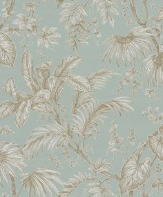 Vinyl tapéta Erdei zöld, növényi mintával