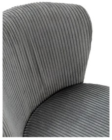 Szürke kordbársony étkezőszék szett 4 db-os Megan – Marckeric