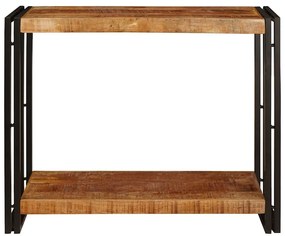Konzolasztal Barna 90 x 33 x 75 cm Tömör nyers mangófa