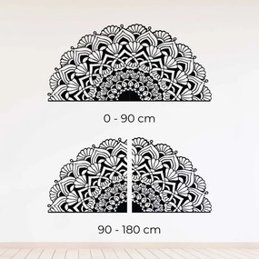 Modern, félig fából készült mandala falra | MENSIS